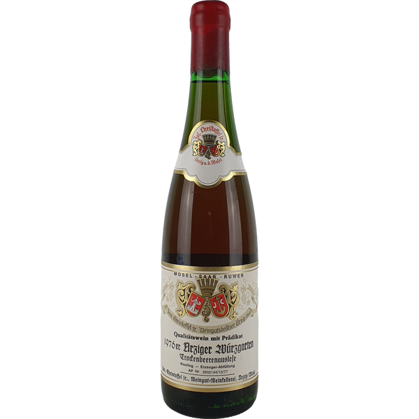 Jos. Christoffel Jr. (Christoffel-Prüm) - Ürziger Würzgarten Riesling Trockenbeerenauslese   1976 - 0,7 l - Bottle Hero