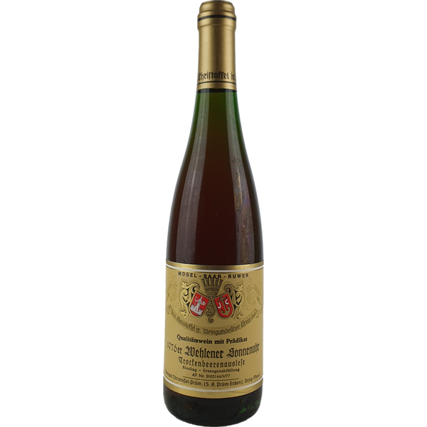 Jos. Christoffel Jr. (Christoffel-Prüm) - Wehlener Sonnenuhr Riesling Trockenbeerenauslese   1976 - 0,7 l - Bottle Hero