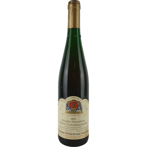 Hermann Freiherr von Schorlemer (Schloss Lieser) - Graacher Himmelreich Riesling Trockenbeerenauslese Goldkapsel  1976 - 0,7 l - Bottle Hero
