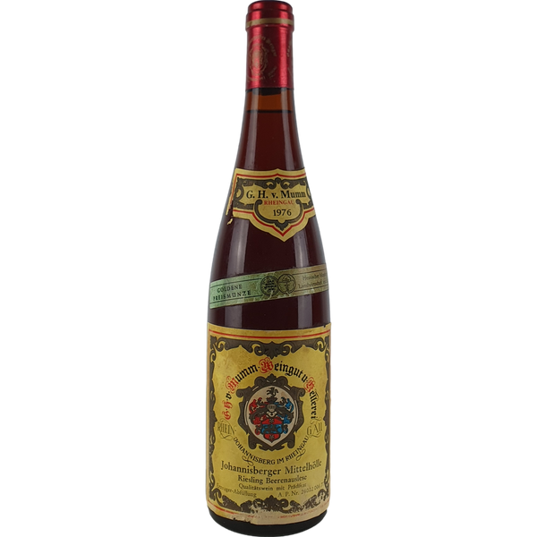 G. H. von Mumm - Johannisberger Mittelhölle Riesling Beerenauslese   1976 - 0,7 l - Bottle Hero