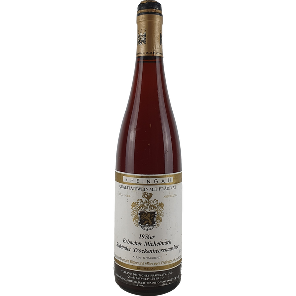 Eberhard Ritter und Edler von Oetinger - Erbacher Michelmark Ruländer Trockenbeerenauslese Goldkapsel  1976 - 0,7 l - Bottle Hero
