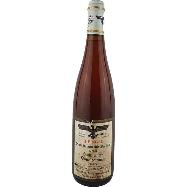 Staatsweingüter Eltville (Kloster Eberbach) - Hochheimer Domdechaney Riesling Trockenbeerenauslese   1976 - 0,7 l - Bottle Hero