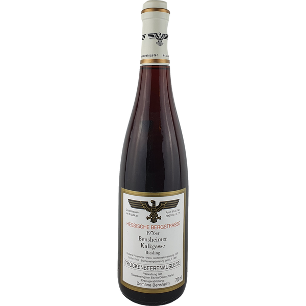 Staatsweingüter Eltville (Kloster Eberbach) - Bensheimer Kalkgasse Riesling Trockenbeerenauslese   1976 - 0,7 l - Bottle Hero
