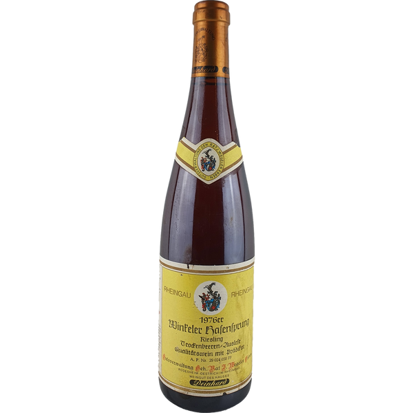 Wegeler (Deinhard) - Winkeler Hasensprung Riesling Trockenbeerenauslese   1976 - 0,7 l - Bottle Hero