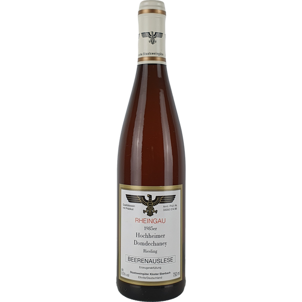 Staatsweingüter Eltville (Kloster Eberbach) - Hochheimer Domdechaney Riesling Beerenauslese   1985 - 0,75 l - Bottle Hero