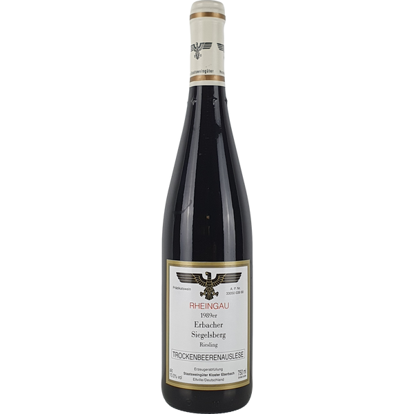 Staatsweingüter Kloster Eberbach - Erbacher Siegelsberg Riesling Trockenbeerenauslese   1989 - 0,75 l - Bottle Hero