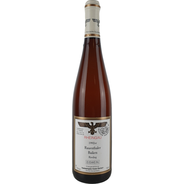 Staatsweingüter Kloster Eberbach - Rauenthaler Baiken Riesling Eiswein Versteigerung  1992 - 0,75 l - Bottle Hero