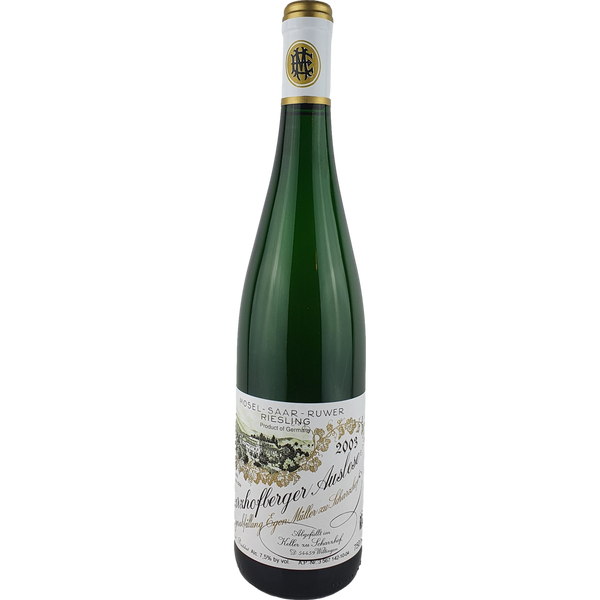 Egon Müller Scharzhof - Scharzhofberger Riesling Auslese   2003 - 0,75 l - Bottle Hero