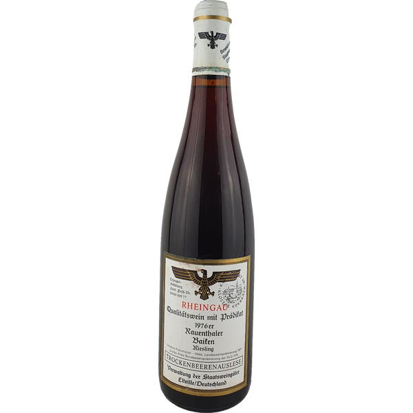 Staatsweingüter Eltville (Kloster Eberbach) - Rauenthaler Baiken Riesling Trockenbeerenauslese Versteigerung  1976 - 0,7 l - Bottle Hero