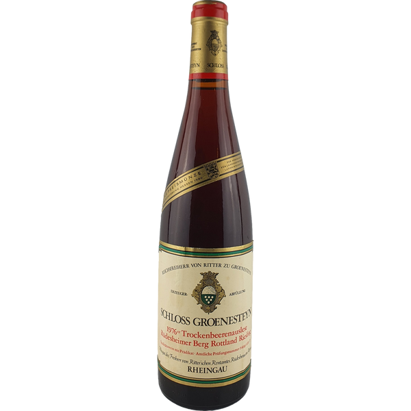 Reichsfreiherr von Ritter zu Groenesteyn - Rüdesheimer Berg Rottland Riesling Trockenbeerenauslese Goldkapsel  1976 - 0,7 l - Bottle Hero