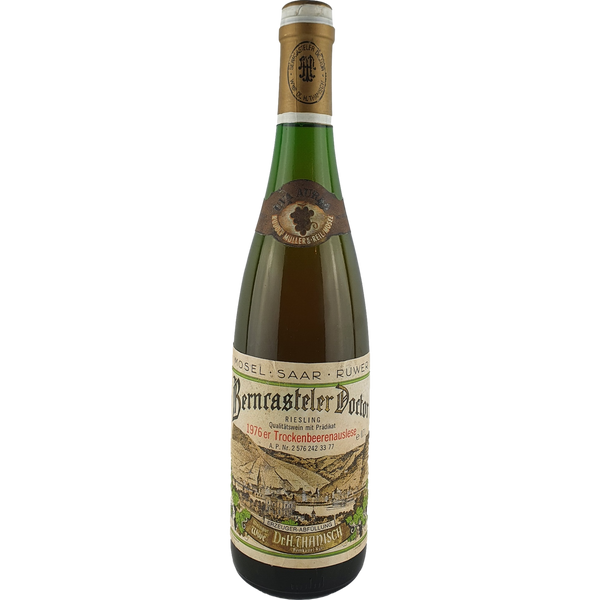 Witwe Dr. H. Thanisch - Berncasteler Doctor Riesling Trockenbeerenauslese Goldkapsel  1976 - 0,7 l - Bottle Hero