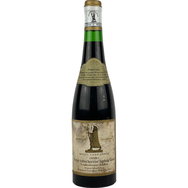 Vereinigte Hospitien (Sanctus Jacobus) - Serriger Schloß Saarfelser Vogelsang Riesling Trockenbeerenauslese Cabinet  1959  - 0,7l - Bottle Hero