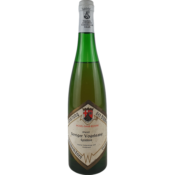 Staatl. Weinbaudomänen Trier - Serriger Vogelsang Riesling Spätlese    1961  - 0,7l - Bottle Hero
