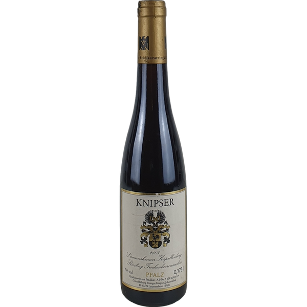 Knipser - Laumersheimer Kapellenberg Riesling Trockenbeerenauslese Goldkapsel   2003  - 0,375l - Bottle Hero