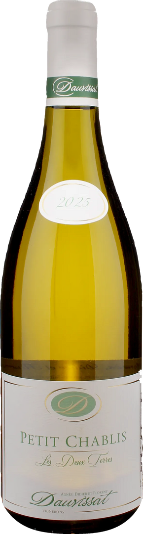 Agnes et Didier Dauvissat Petit Chablis Les Deux Terres 2025 - Bottle Hero
