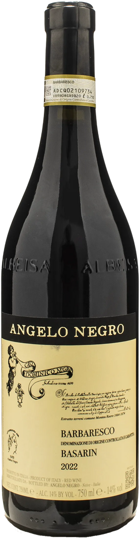 Angelo Negro Barbaresco Basarin 2022 - Bottle Hero