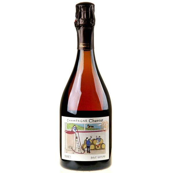 Champagne Chavost Rosé de Saignée Brut Nature 2022 white - Bottle Hero