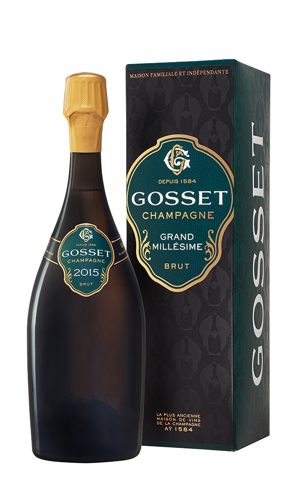 Champagne Gosset, Champagne Grand Millesime Brut in giftbox 2015 - Bottle Hero