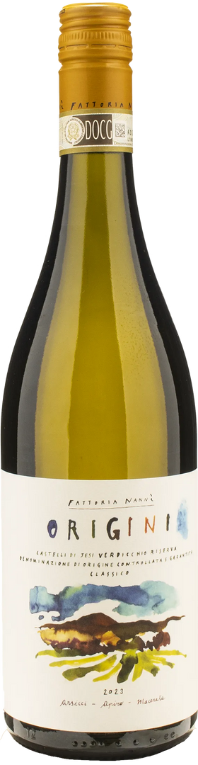 Fattoria Nanni Verdicchio Castelli di Jesi Classico Riserva Origini 2023 - Bottle Hero