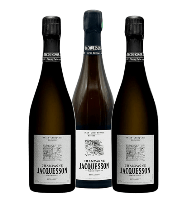 Jacquesson Lieux-Dits 2008 (2 Bts Avize Champ Cain 2008 + 1 Btl Dizy Corne Bautray 2008) Magnum - Bottle Hero