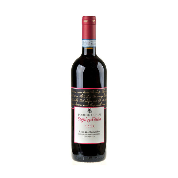 Podere Le Ripi Sogni e Follia Rosso di Montalcino 2021 - Bottle Hero