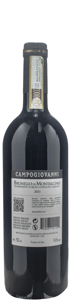 San Felice Brunello di Montalcino Campogiovanni 2021 - Bottle Hero