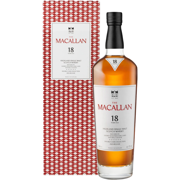 The Macallan Double Cask 18 Year Old Single Malt Scotch Whisky, Release 2025 - Bottle Hero