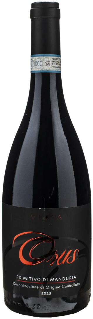 Vinosia Primitivo di Manduria Orus 2023 - Bottle Hero